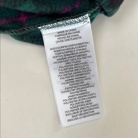 Ralph Lauren Black Label Crest Green Plaid Flannel Pajama Lounge Shirt Womens XL - Picture 6 of 12